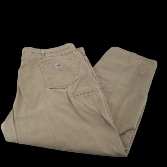 Carhartt CAT2 FR Flame Resistant Mens 48 x 30 Khaki Cargo Relaxed Fit FRB159 - Picture 1 of 8